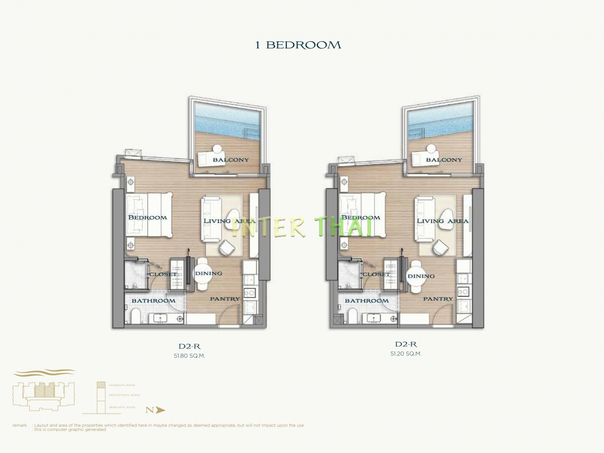 Arom Wongamat Condo - apartment plans-677-11
