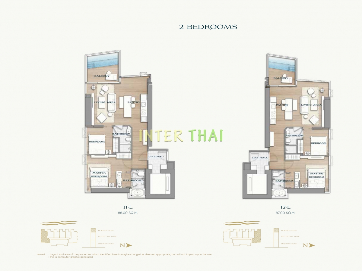 Arom Wongamat Condo - apartment plans-677-12