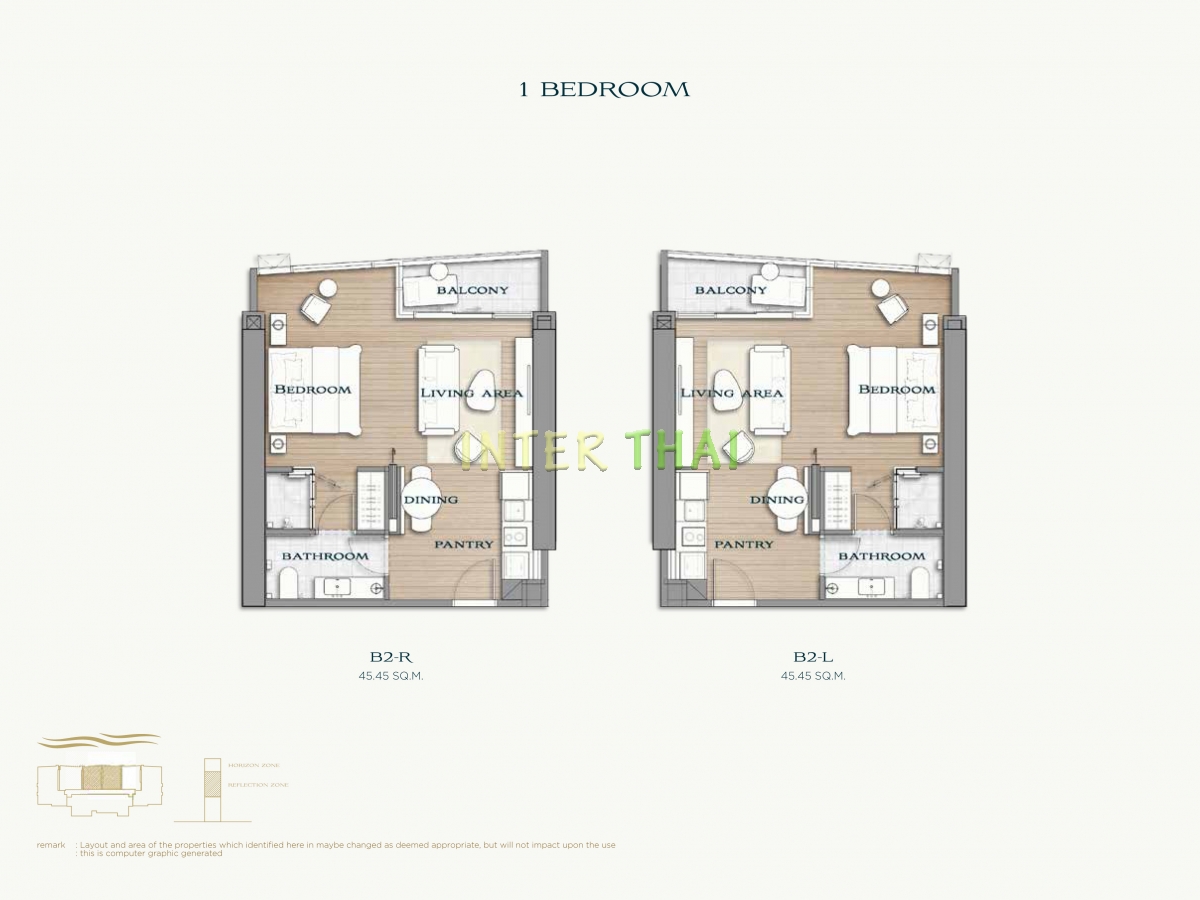Arom Wongamat Condo - apartment plans-677-5