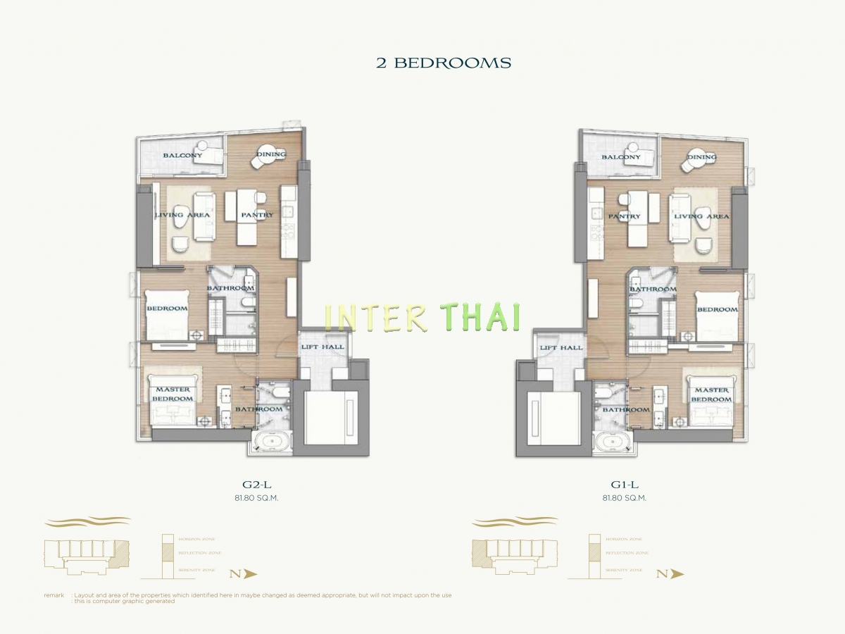 Arom Wongamat Condo - apartment plans-677-6