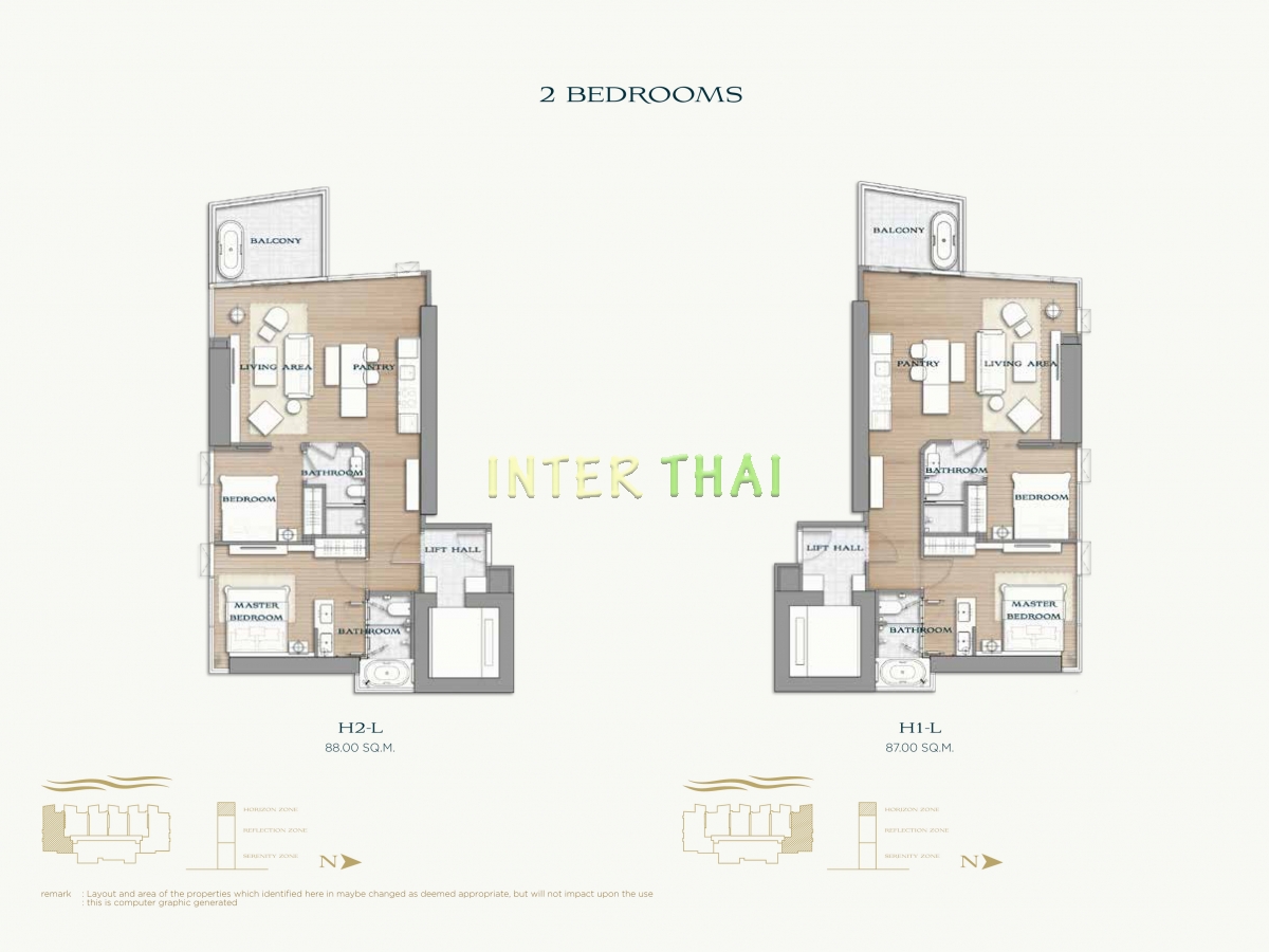 Arom Wongamat Condo - apartment plans-677-9