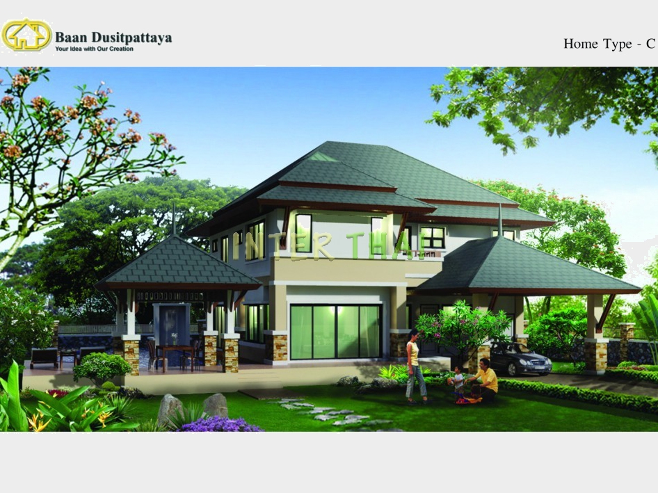 Baan Dusit Pattaya - 2-storey house 283 sqm, land plot 440-750 sqm, 4 bedroom, 4 bathroom, pool 50 sqm-84-3