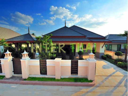 Baan Dusit Pattaya - 1-storey house 191 sqm, land plot 440-750 sqm, 3 bedroom, 2 bathroom, pool 35 sqm-86-1