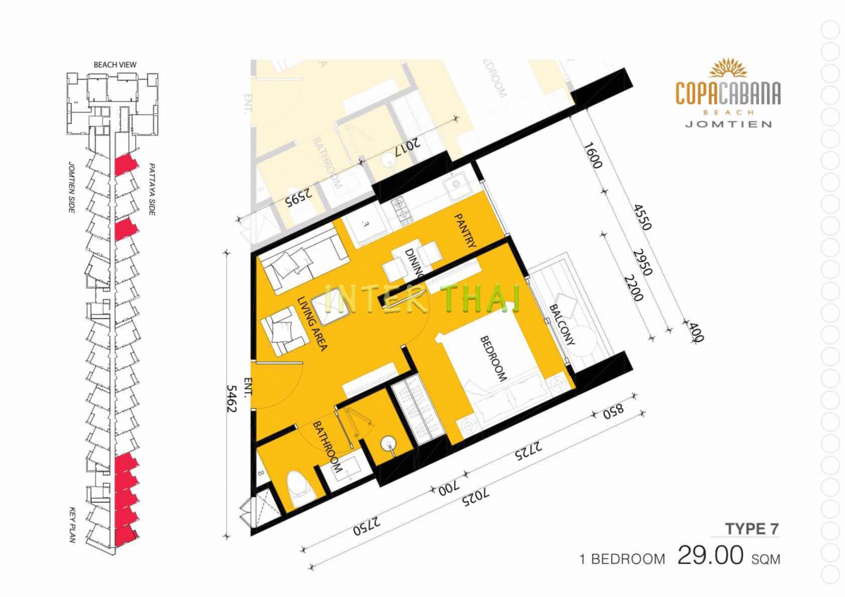 Copacabana Beach Jomtien - unit plans-290-1