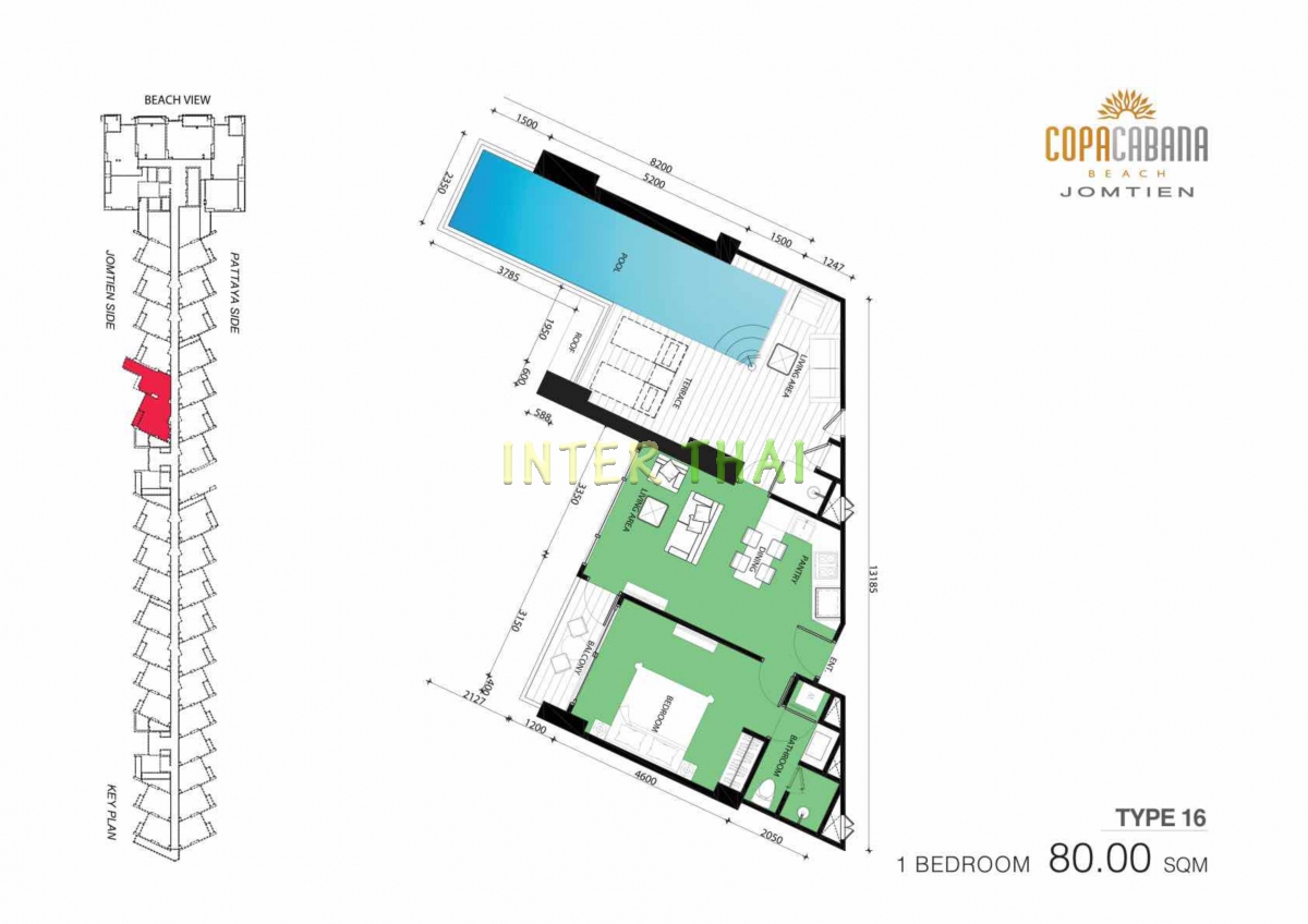 Copacabana Beach Jomtien - unit plans-290-16