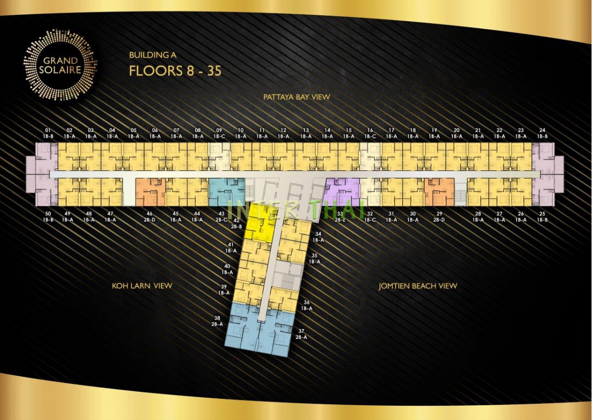 Grand Solaire Pattaya - floor plans bld A-373-5