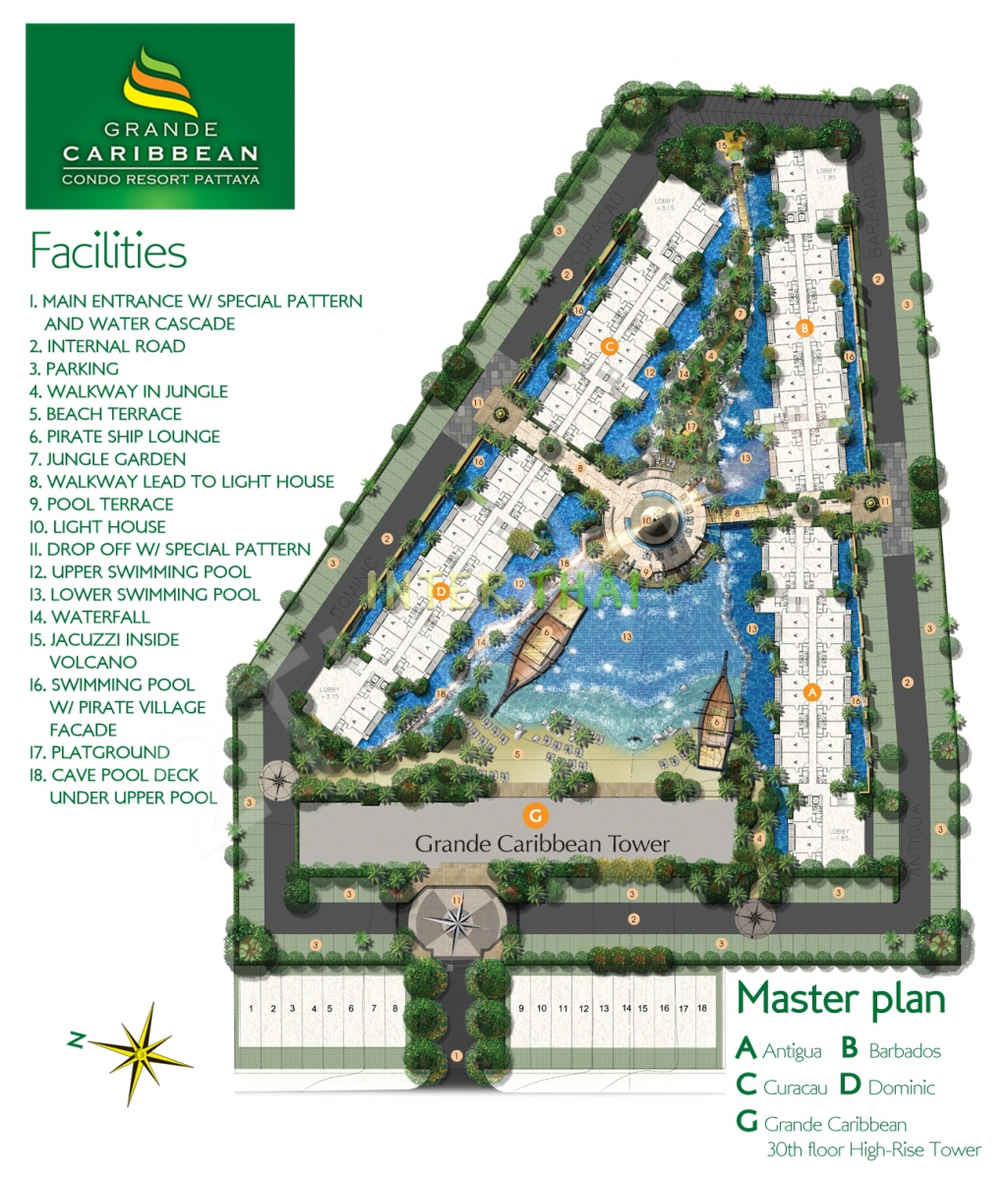 Grande Caribbean Condo - floor plans-453-1