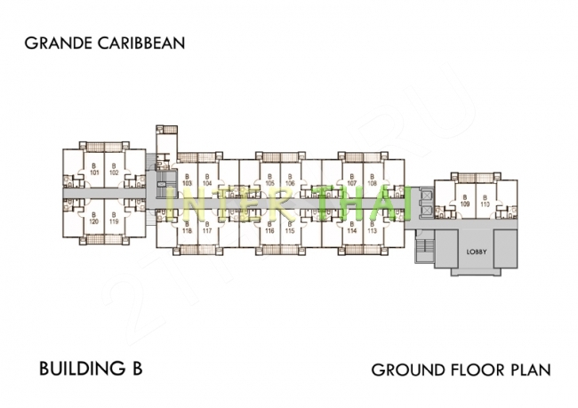 Grande Caribbean Condo - 楼层平面图-453-4