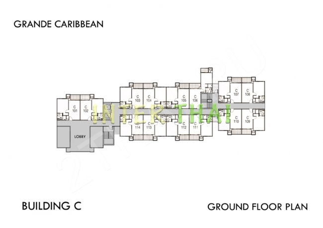 Grande Caribbean Condo - 楼层平面图-453-6