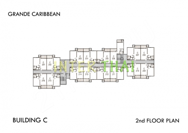 Grande Caribbean Condo - 楼层平面图-453-7