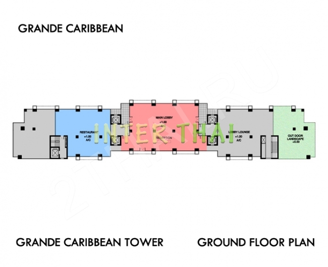 Grande Caribbean Condo - 楼层平面图 bld Cruze-454-1