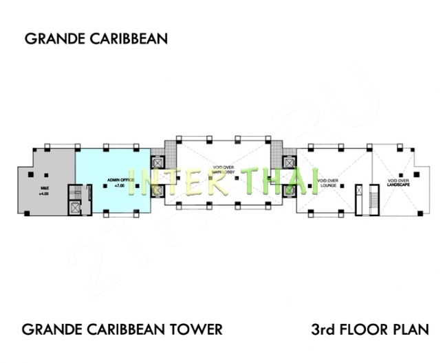 Grande Caribbean Condo - 楼层平面图 bld Cruze-454-2