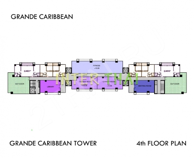 Grande Caribbean Condo - 楼层平面图 bld Cruze-454-3