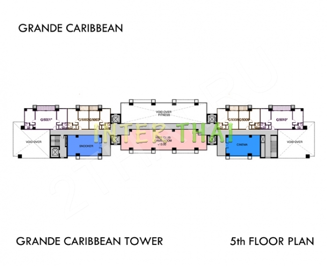 Grande Caribbean Condo - 楼层平面图 bld Cruze-454-4