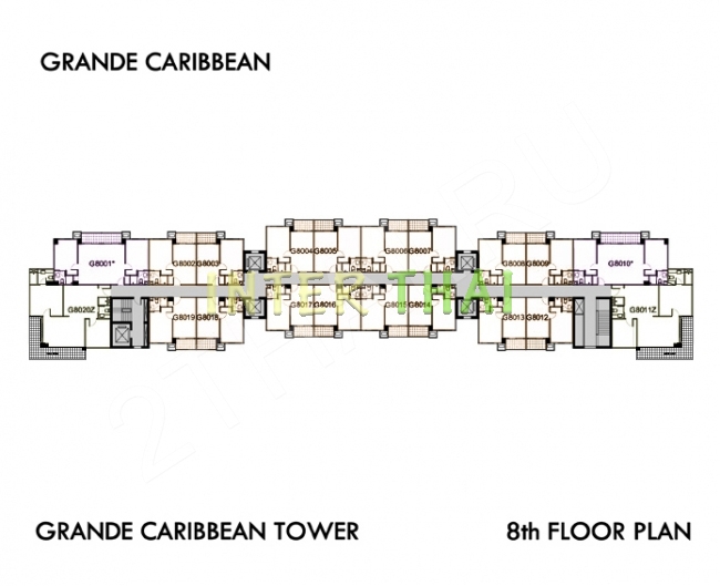 Grande Caribbean Condo - 楼层平面图 bld Cruze-454-7