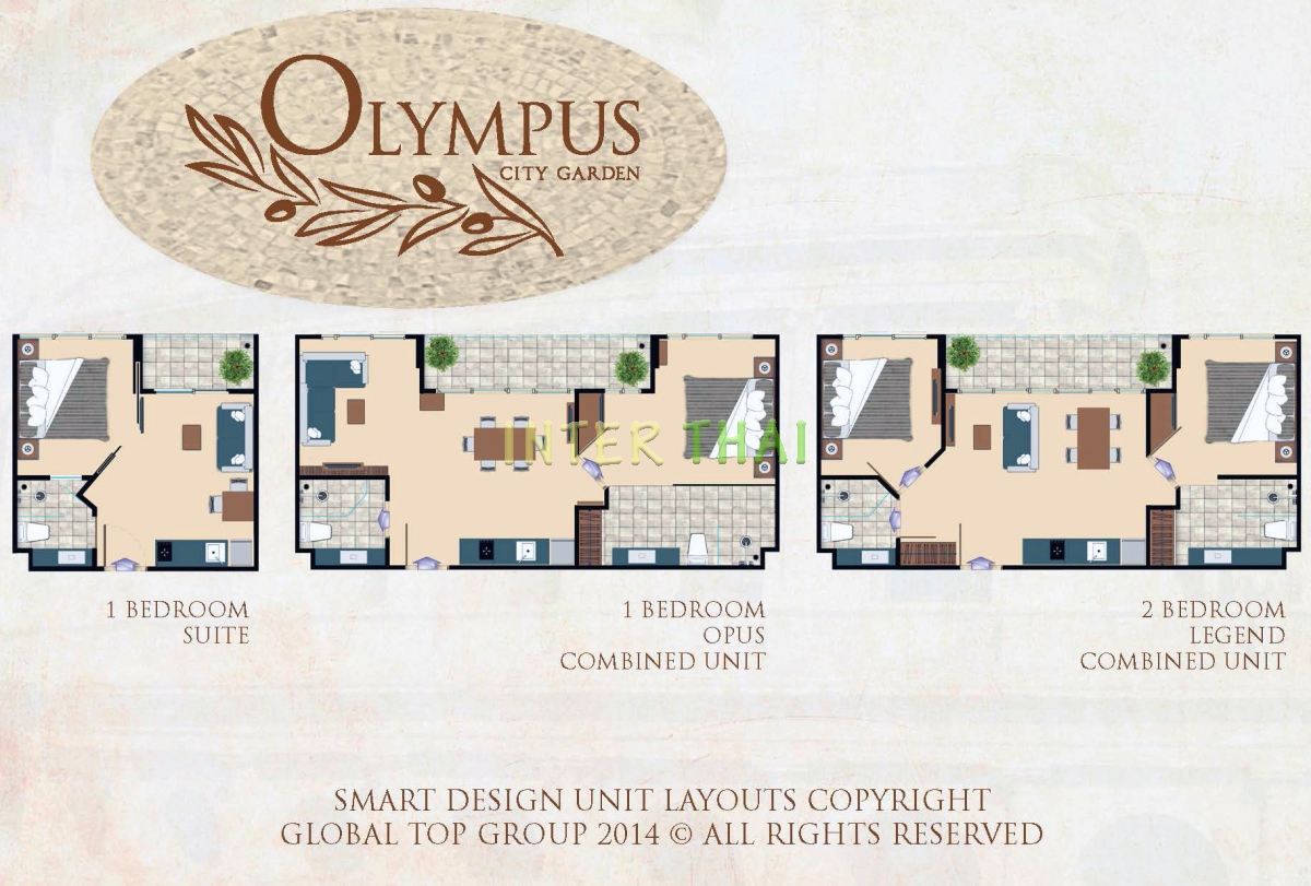 Olympus City Garden - 房间平面图-136-1