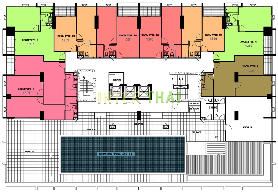 One Tower Pratumnak - floor plans-432-5