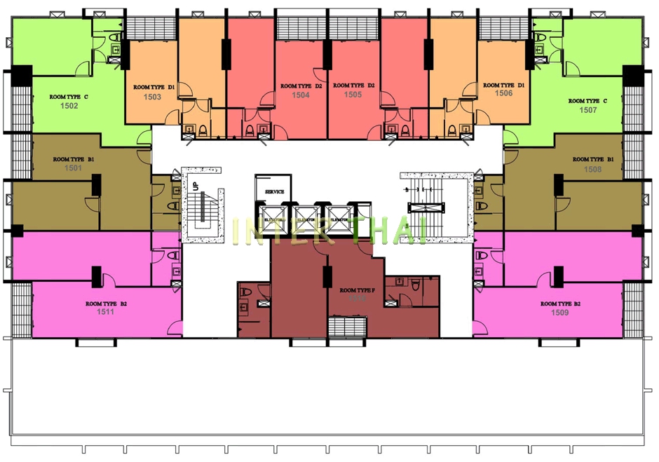 One Tower Pratumnak - floor plans-432-6