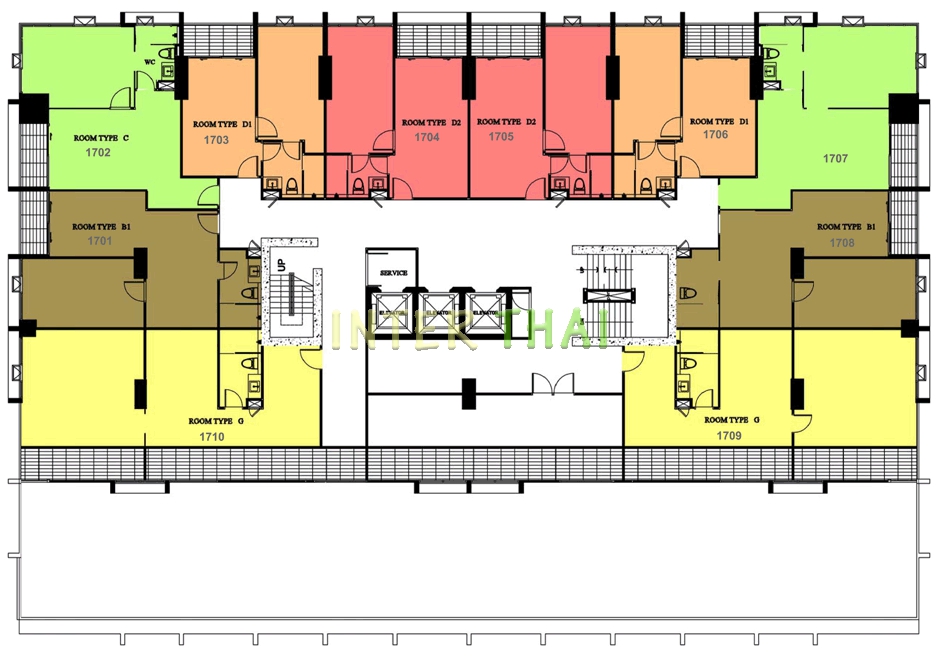 One Tower Pratumnak - floor plans-432-7