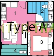 Porch Land II - планировки квартир-431-1