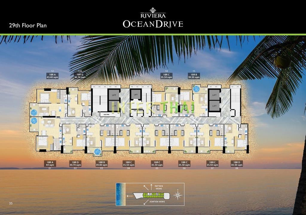 Riviera Ocean Drive - 楼层平面图-337-10