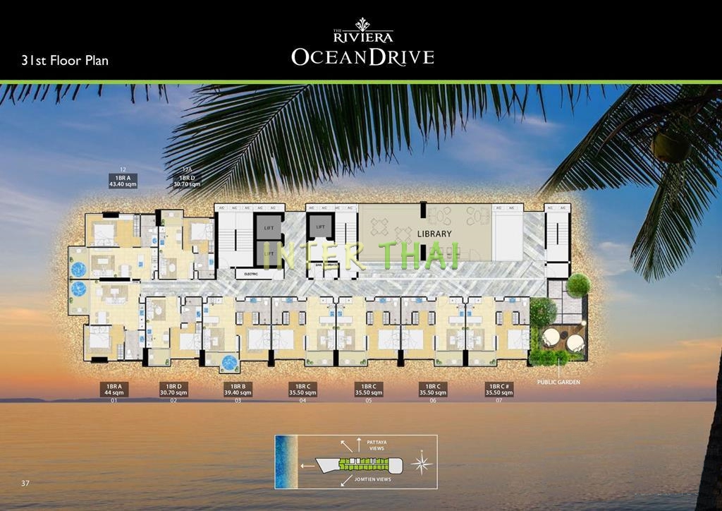 Riviera Ocean Drive - 楼层平面图-337-12