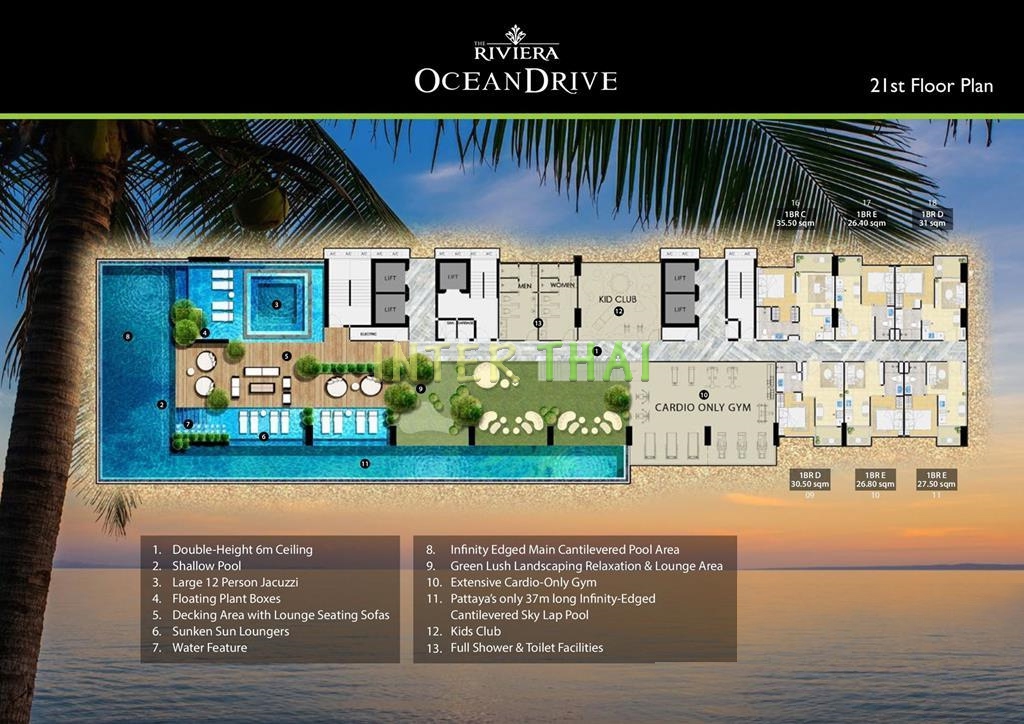 Riviera Ocean Drive - 楼层平面图-337-5