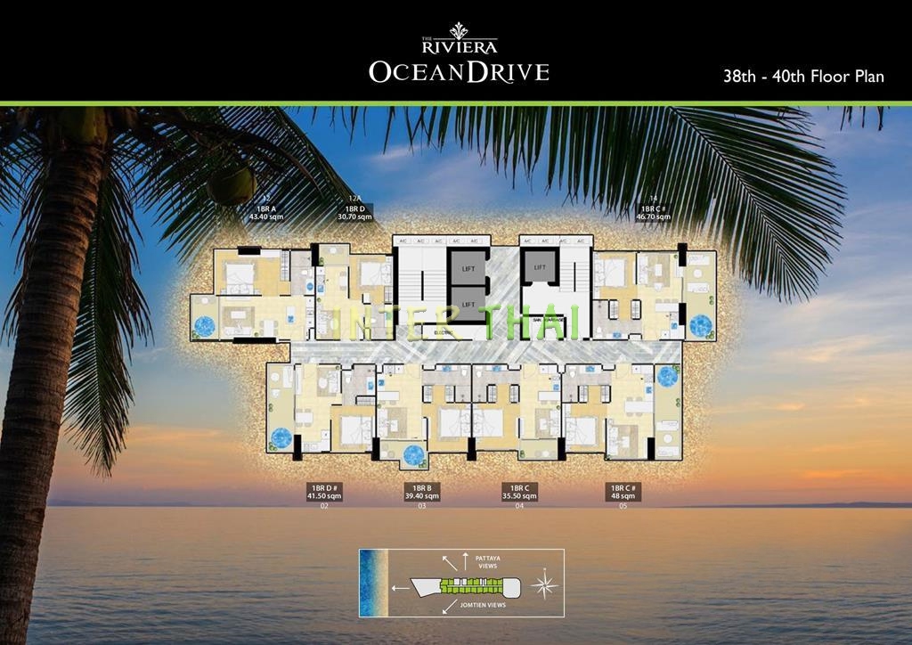Riviera Ocean Drive - 楼层平面图-338-5
