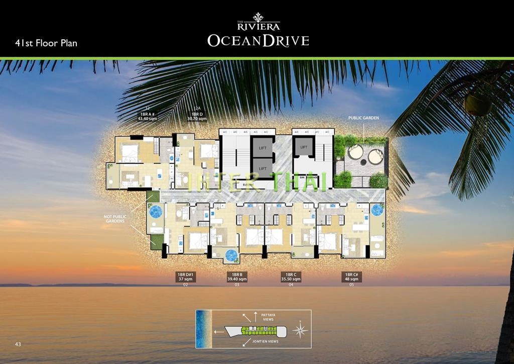 Riviera Ocean Drive - 楼层平面图-338-6