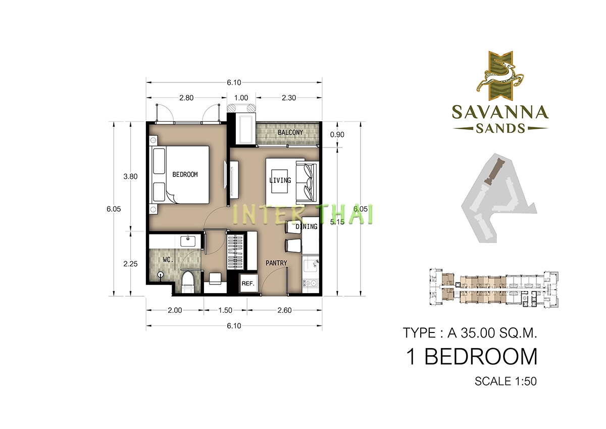 Savanna Sands Condo - планировки квартир - корпус С-65-1