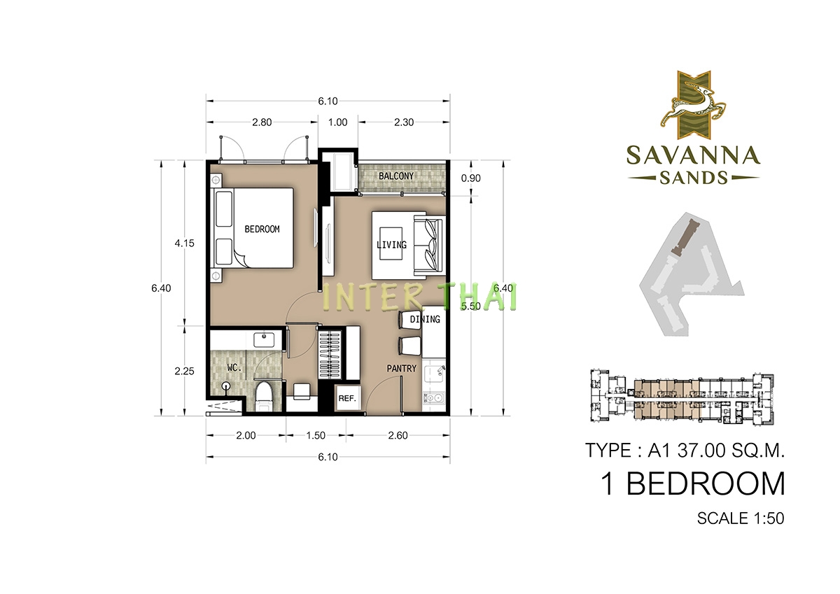 Savanna Sands Condo - планировки квартир - корпус С-65-2