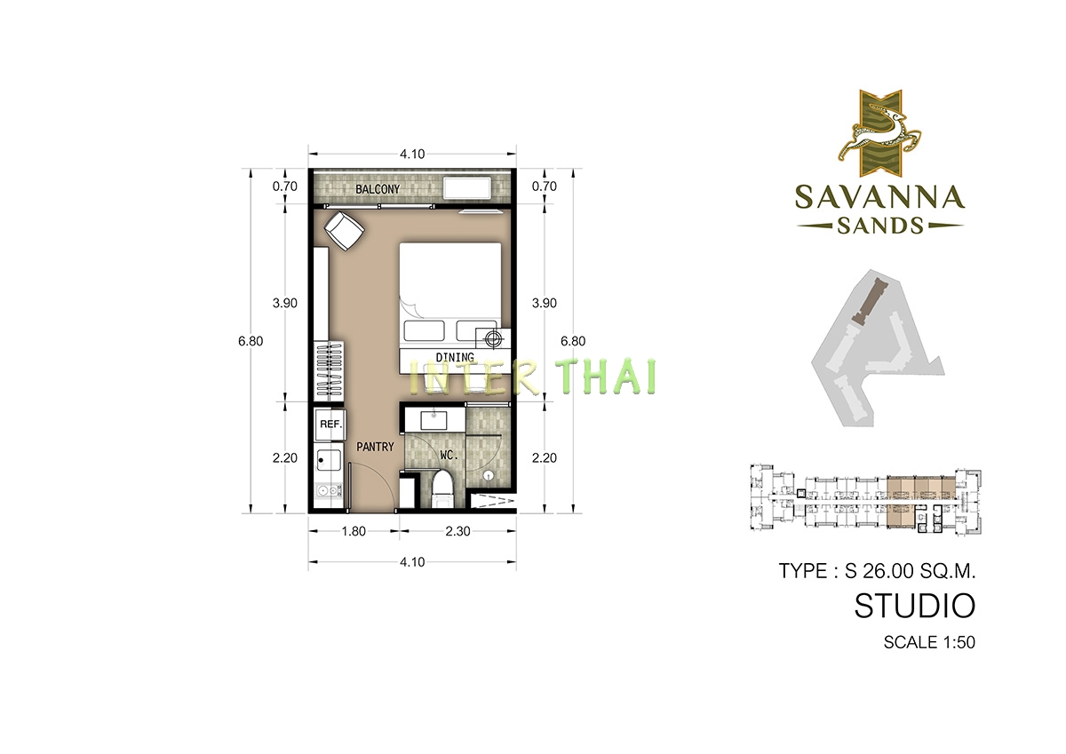 Savanna Sands Condo - планировки квартир - корпус С-65-6