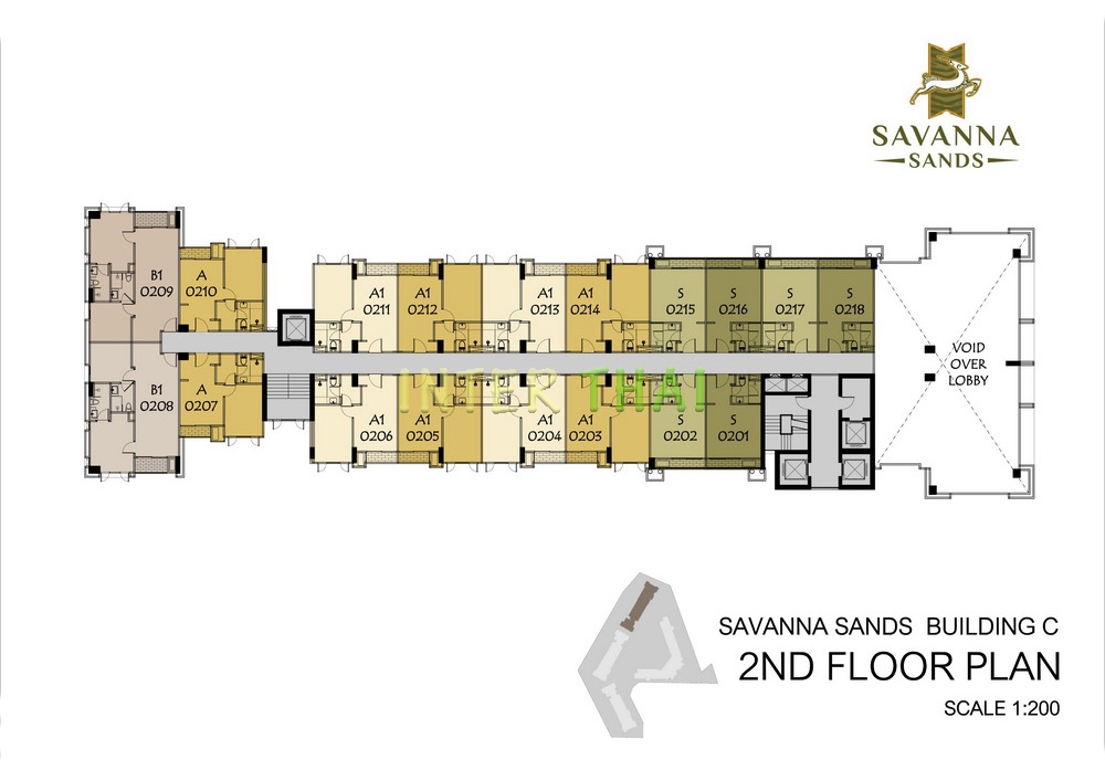 Savanna Sands Condo - 楼层平面图 - building  C-66-1