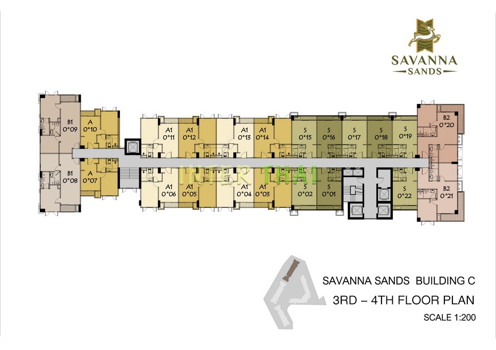 Savanna Sands Condo - 楼层平面图 - building  C-66-2
