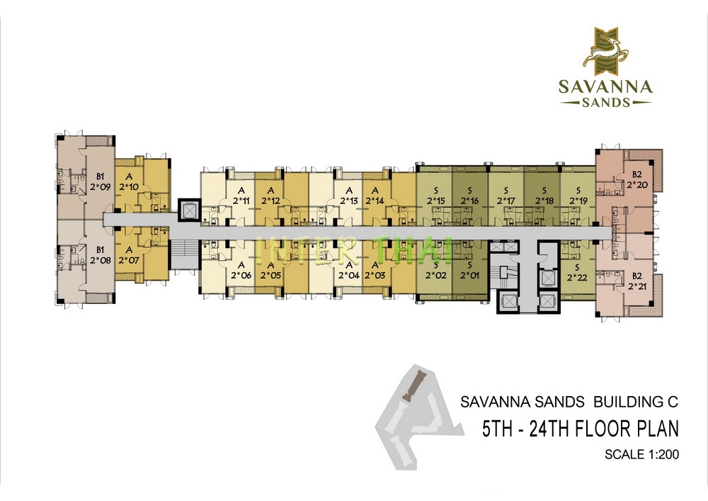 Savanna Sands Condo - планы этажей - корпус C-66-3