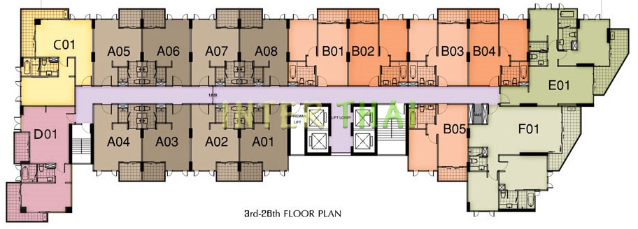 Cliff Condo Pratumnak - floor plans-450-3