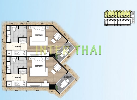 Palm Wongamat - планировки квартир-447-2