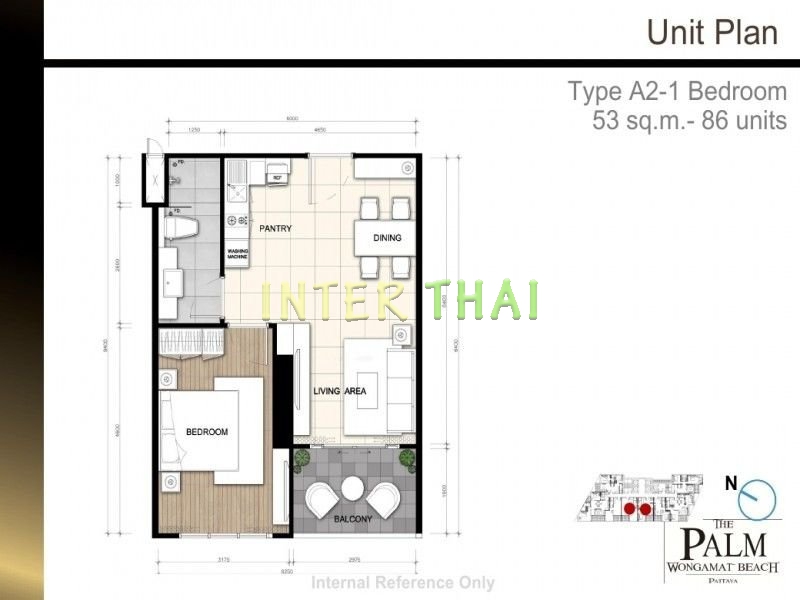 Palm Wongamat - планировки квартир-447-4