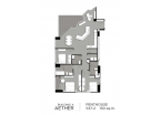 Aeras Condo - 房间平面图 (duplex, penthouse, 3-bedroom) - 6