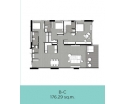 Aeras Condo - 房间平面图 (duplex, penthouse, 3-bedroom) - 7
