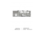 Aeras Condo - планировки квартир (2-спальные апартаменты) - 15
