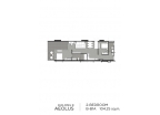 Aeras Condo - планировки квартир (2-спальные апартаменты) - 16