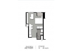 Aeras Condo - планировки квартир (1-спальные апартаменты, студия) - 1