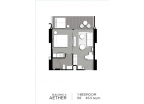 Aeras Condo - планировки квартир (1-спальные апартаменты, студия) - 11