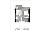 Aeras Condo - планировки квартир (1-спальные апартаменты, студия) - 13