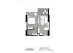 Aeras Condo - 房间平面图 (1-bedroom, studio) - 6