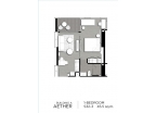 Aeras Condo - планировки квартир (1-спальные апартаменты, студия) - 7