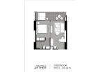 Aeras Condo - планировки квартир (1-спальные апартаменты, студия) - 9