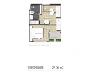 Arcadia Center Suites - 房间平面图 - 1