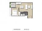 Arcadia Center Suites - 房间平面图 - 2